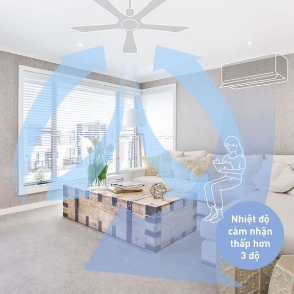 Quạt trần Panasonic model F-56MZG-S (màu bạc - 3 chế độ gió - công suất 59W) - KHÔNG GỒM PHÍ LẮP ĐẶT