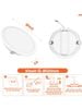 Đèn LED Downlight Eco Ø120 12W Nanoco 4 chế độ màu NED123./ NED124./ NED126./ NED12C.