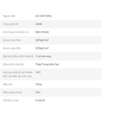 Máy nước nóng Panasonic model DH-4VP1VW/ DH-4VS1VW dòng V- Series (4500W, màu trắng) - KO GỒM CP LẮP