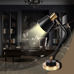 Đèn bàn E27 cổ điển sang trọng Nanoco model NDKC04IB (không bóng) + tặng kèm 1 bóng Led bulb đui E27- 5W