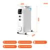 Máy sưởi dầu nút vặn Nanoco model NOH2613 ( Công suất 2600W, 3 mức độ nhiệt)
