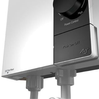 Máy nước nóng Panasonic model DH-4UP1VW/ DH-4UP1VS có bơm trợ lực(4500W, màu trắng/ xám)-KO BG CPLẮP