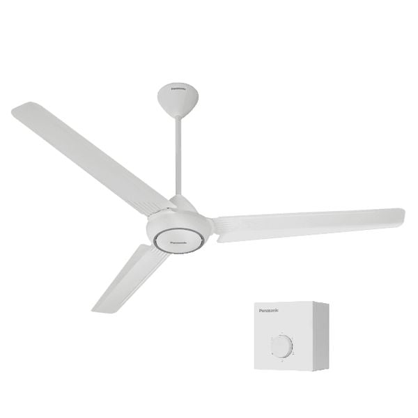 Quạt trần Panasonic model F-60FV2 (màu trắng - 5 chế độ gió - công suất 74W) - KHÔNG GỒM PHÍ LẮP ĐẶT