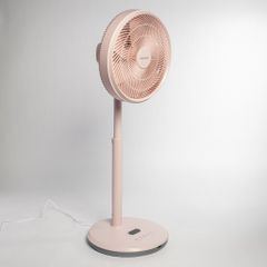 Quạt đứng động cơ BLDC có remote 14inch, 7 cánh, màu hồng/trắng Nanoco model NEF1499
