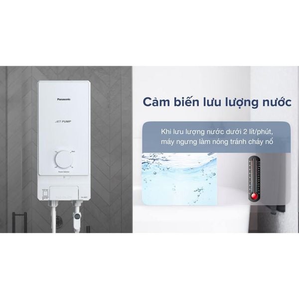 Máy nước nóng trực tiếp Panasonic model DH-4MP1VW/ DH-4MS1VW  ( 4500W, màu trắng) - KHÔNG GỒM CP LẮP