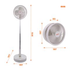 Quạt sạc gấp gọn tiện lợi Nanoco model NFF1617