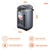 Bình thủy điện Nanoco model NETF320/ NETF400/ NETF500 dung tích 3.2L, 4L và 5L (Công suất 750W)