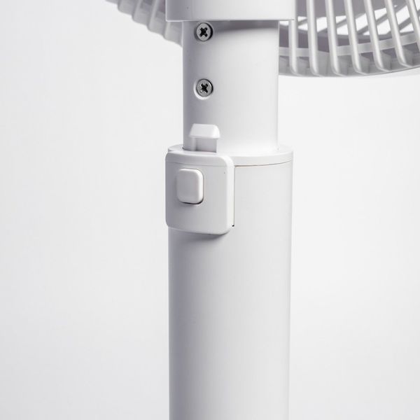 Quạt đứng động cơ BLDC có remote 14inch, 7 cánh, màu hồng/trắng Nanoco model NEF1499