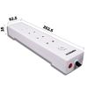 Ổ cắm có dây Nanoco model NES5215 (5 ổ cắm 2 chấu, 1 công tắc, dây điện 3m và 5m)