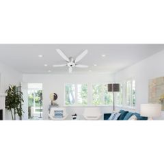 Quạt trần Panasonic model F-60WWK (màu trắng - 7 chế độ gió - công suất 76W) - KHÔNG GỒM PHÍ LẮP ĐẶT