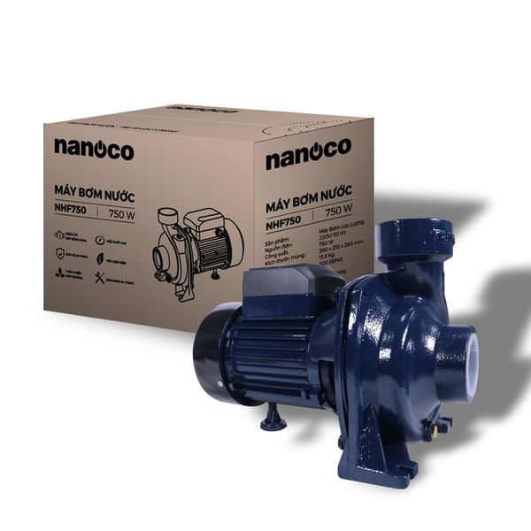Máy bơm nước Nanoco dòng bơm lưu lượng model NHF750 (công suất 750W) - KHÔNG BAO GỒM LẮP ĐẶT