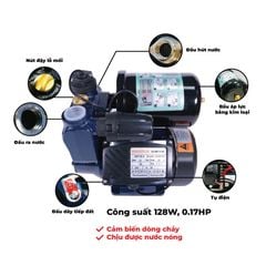Máy bơm nước nóng tăng áp điện tử Nanoco model NCPS128-A/ 200-A/ 300-A/ 400-A (Công suất 128W, 200W,300W, 400W) - KHÔNG BAO GỒM LẮP ĐẶT