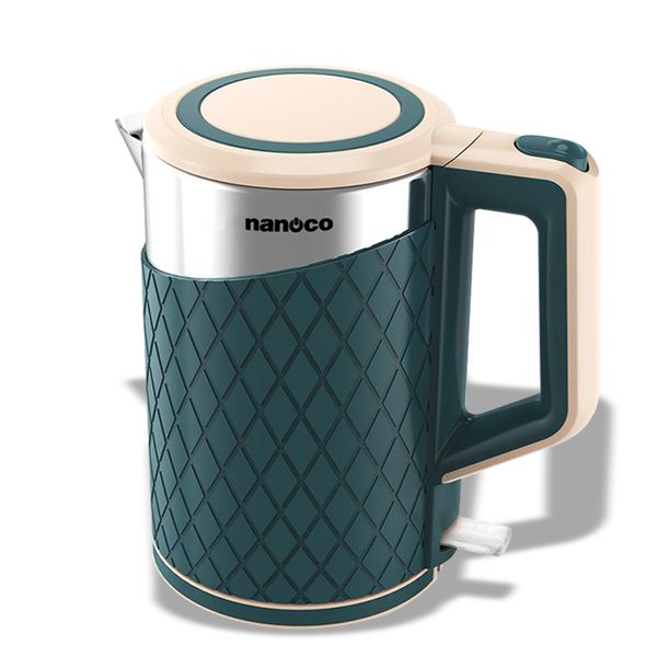 Bình đun siêu tốc inox 304 Nanoco model NKT1817 dung tích 1.8 lít (có đèn LED: báo xanh )