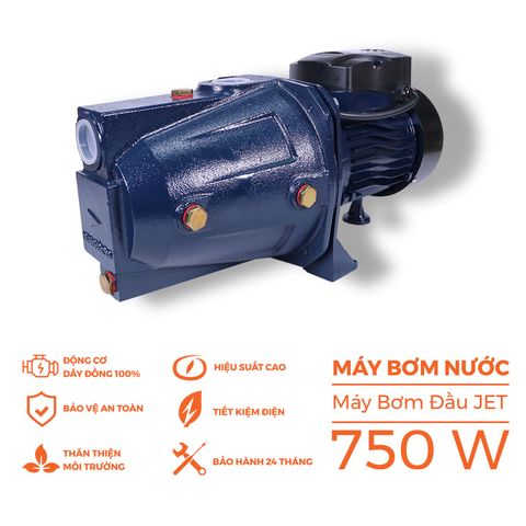 Máy bơm nước Nanoco dòng bơm đầu Jet model NJET750 - KHÔNG BAO GỒM LẮP ĐẶT