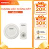 Chuông điện không dây Nanoco model ND153 trắng/đen (không dây không pin)
