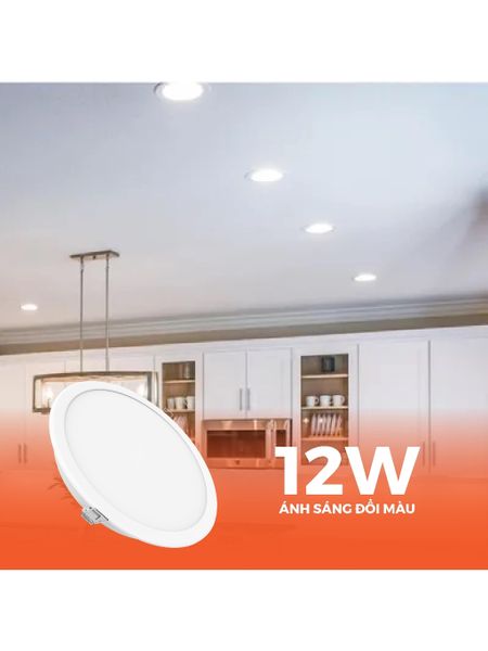Đèn LED Downlight Eco Ø120 12W Nanoco 4 chế độ màu NED123./ NED124./ NED126./ NED12C.