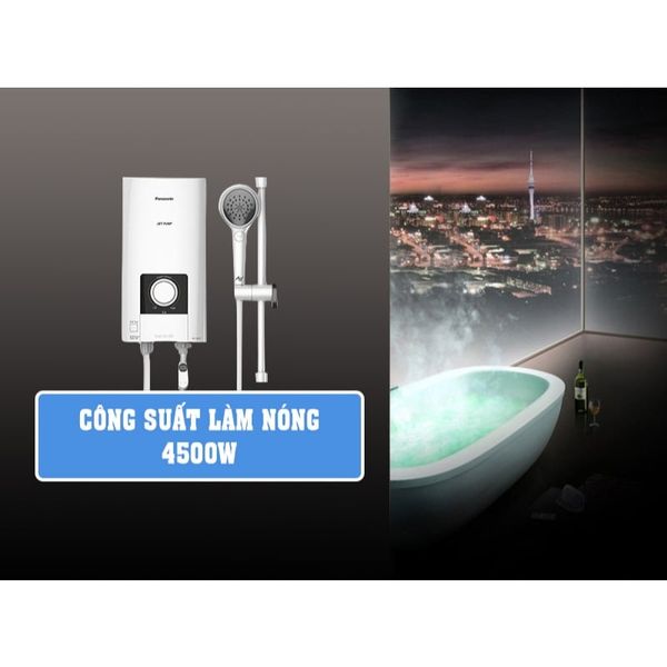 Máy nước nóng Panasonic DH-4NP1VW dòng cao cấp  (4500W, có bơm trợ lực) - KHÔNG GỒM CHI PHÍ LẮP ĐẶT