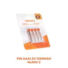 Pin Alkaline AAA 1.5V 1200mAh Nanoco model NLR03-2/ NLR03-4