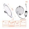 Đèn LED SLIM downlight Hera Nanoco φ90 7W 3 màu model: NSD07CG90/ NSD07CS90/ NSD07CW90 - viền vàng, trắng, bạc