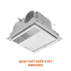 Quạt hút sưởi 5in1 có remote Nanoco model NBD2560