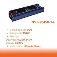 Nguồn tổ ong Nanoco dùng cho LED dây trong nhà Max 60W/150W