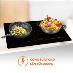 Bếp điện từ đôi Nanoco model NICL483 - KHÔNG BAO GỒM LẮP ĐẶT