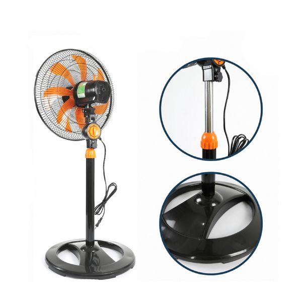 Quạt lửng thân sắt Nanoco 7 cánh NLF1622, 47W, màu đen cam