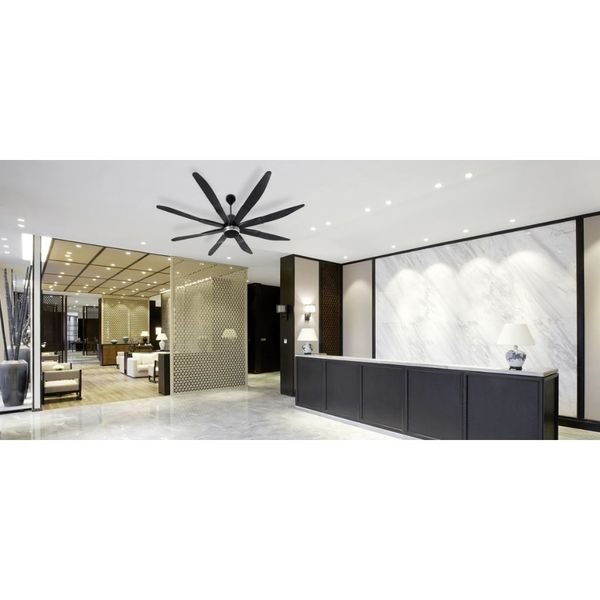 Quạt trần Panasonic model F-80ZBR (màu đen - 9 chế độ gió  - công suất 57W) - KHÔNG GỒM PHÍ LẮP ĐẶT