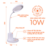 Đèn bàn LED Nanoco model NDK10WC (10W, màu trắng, nhiệt độ màu ánh sáng tùy chỉnh)