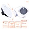Đèn LED Downlight 9W Nanoco 3S Series 4 chế độ màu NDL09CW90/NDL09CS90/NDL09CG90
