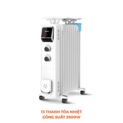 Máy sưởi dầu nút vặn Nanoco model NOH2613 ( Công suất 2600W, 3 mức độ nhiệt)