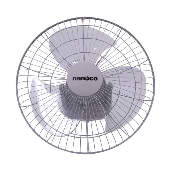 Quạt đảo có remote Nanoco model NOF1603G-RC màu xám (3 cấp độ gió, công suất 47w)