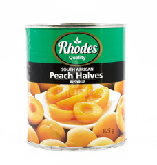 Đào Ngâm Rhodes 825g (Có Nắp Giật)