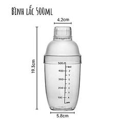 Bình Lắc (Shaker) Nhựa 530ml