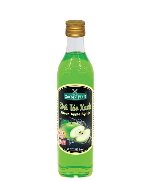 Siro Táo Xanh Golden Farm 520ML (Chai Sứ)
