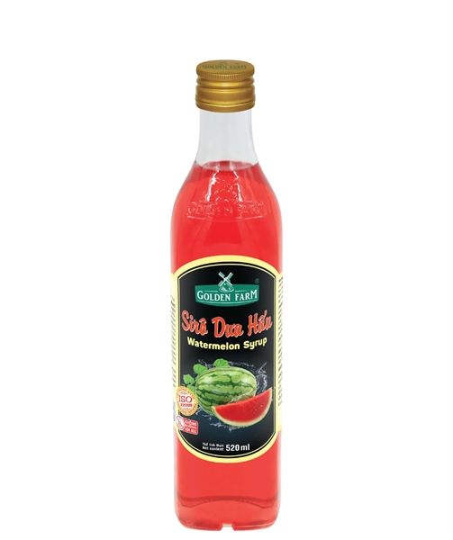 Siro Dưa Hấu Golden Farm 520ML (Chai Sứ)