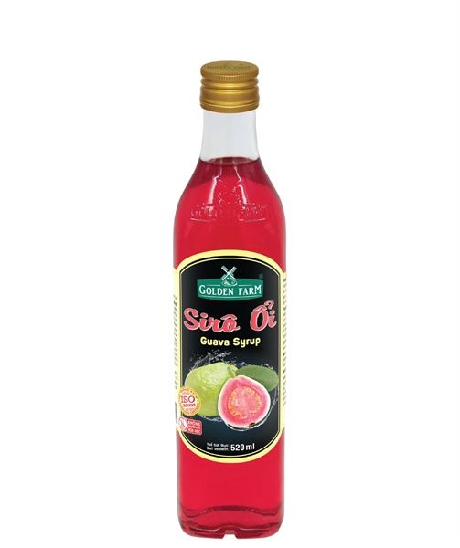 Siro Ổi Golden Farm 520ML (Chai Sứ)