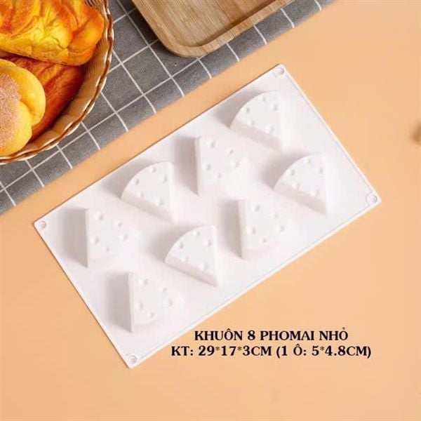 Khuôn Silicon 8 Miếng Phô Mai Jerry - Nhỏ