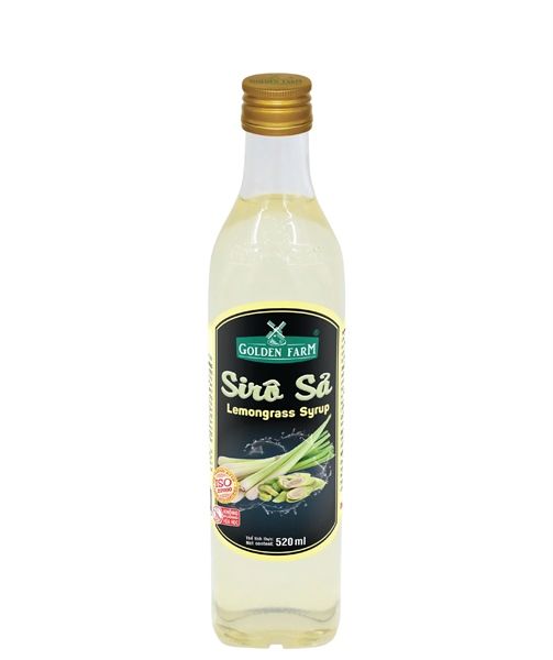 Siro Sả Golden Farm 520ML (Chai Sứ)