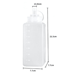 Bình Đựng Sốt Vuông Vòi Rút Rộng 800ml