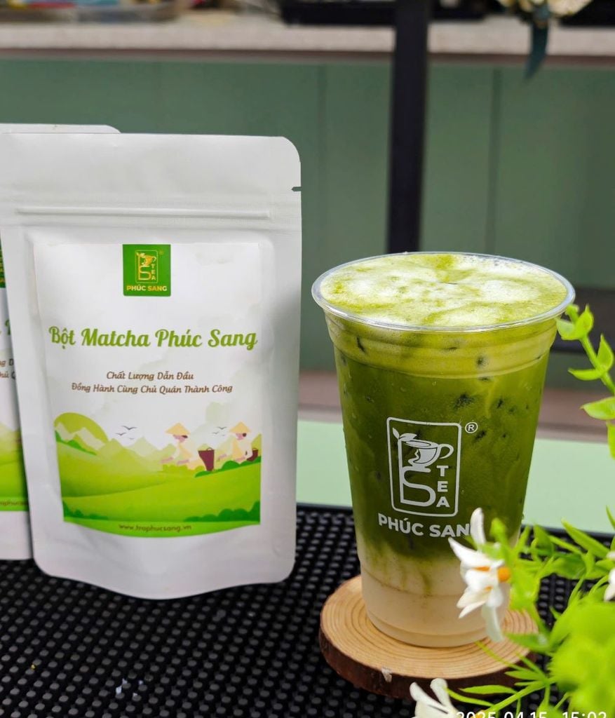 Bột matcha trà xanh Phúc Sang (Matcha Nhật) 100g (Đã Bao Gồm VAT)