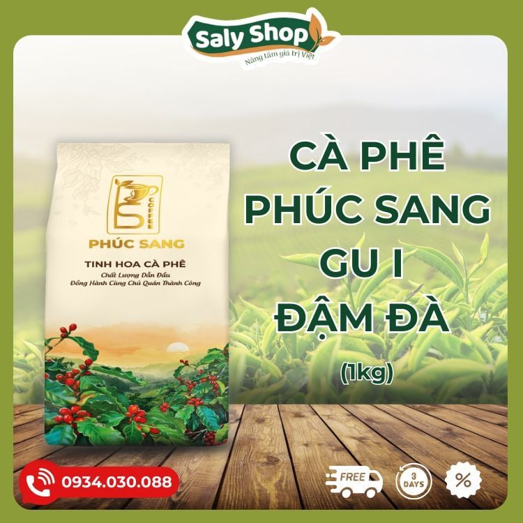 Cà Phê Phúc Sang - Gu I Đậm Đà (Pha Phin) 1kg