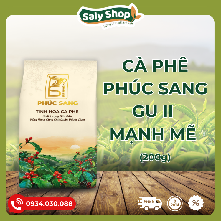 Cà Phê Phúc Sang - Gu II Mạnh Mẽ 200G