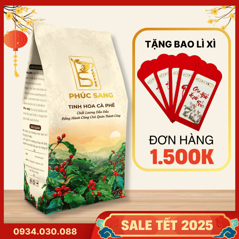 Cà Phê Phúc Sang - Gu III Tinh Tế (Pha Máy) 1kg