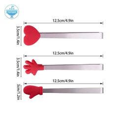 Kẹp gắp thức ăn silicon dễ thương (Ngẫu nhiên)
