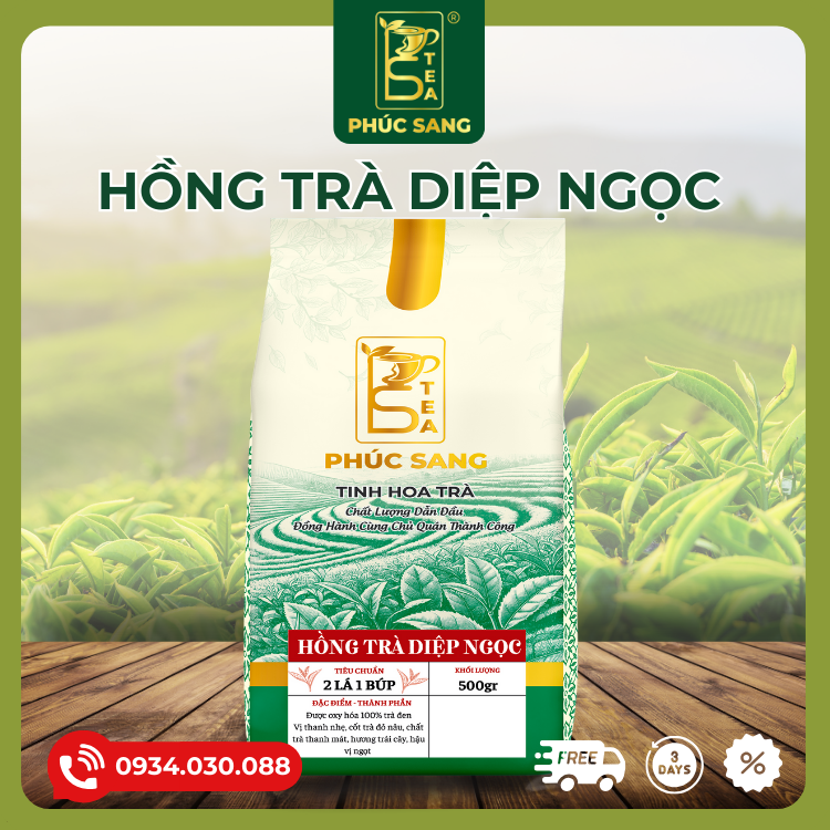 Hồng Trà Diệp Ngọc Phúc Sang 500g (Đã Bao Gồm VAT)