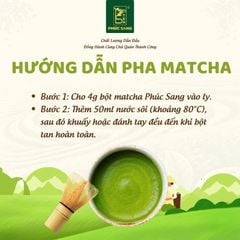 Bột matcha trà xanh Phúc Sang (Matcha Nhật) 100g (Đã Bao Gồm VAT)