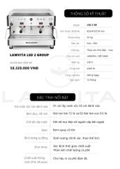 Máy Pha Cà Phê Lamvita LCD 2 Group