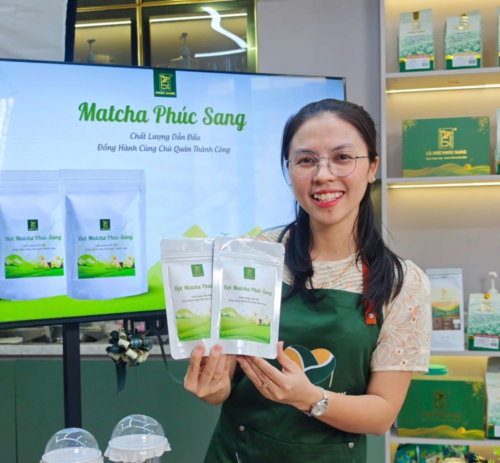 Bột matcha trà xanh Phúc Sang (Matcha Nhật) 100g (Đã Bao Gồm VAT)
