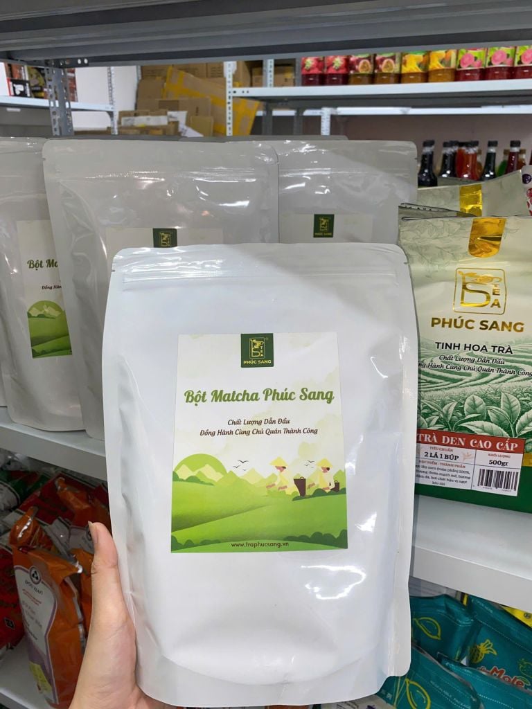 Bột Matcha trà xanh Phúc Sang (Matcha Nhật chính hãng) 500g (Đã Bao Gồm VAT)